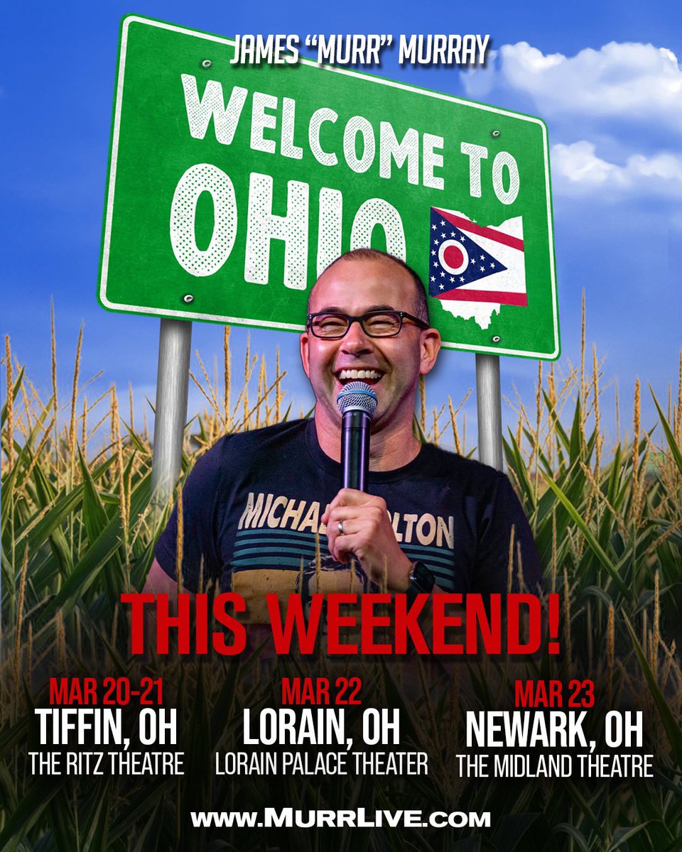 OHIO!!  THIS WEEKEND!
March 20th - 23rd!
Come see perform LIVE in my brand new comedy show in the following cities - Tiffin, Lorain &amp; Newark!!

Featuring brand new material and watch as we play Impractical Jokers Live on the streets of Ohio!

Tickets &amp; Meet and Greets are ON SALE