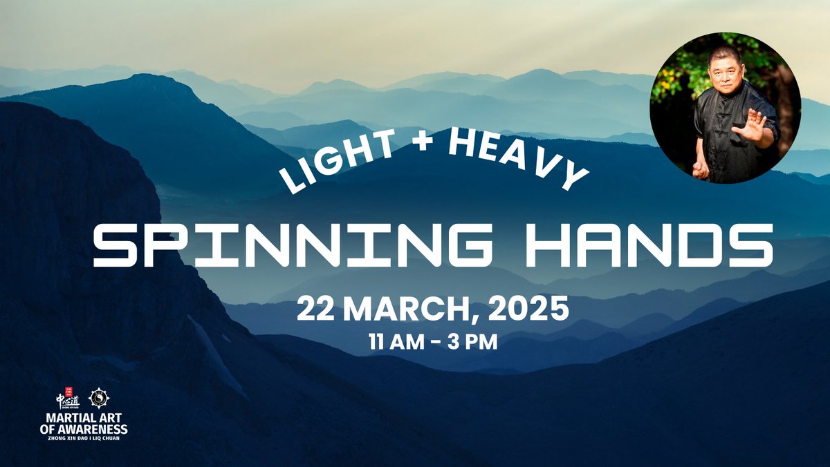 MAoAwareness's tweet photo. 🔥 THIS SATURDAY: Light + Heavy Spinning Hands with EM. Professor Sam F.S. Chin (In Person or ONLINE)🔥 - https://t.co/QYkiFehYuU https://t.co/OpsGcYgZwt
