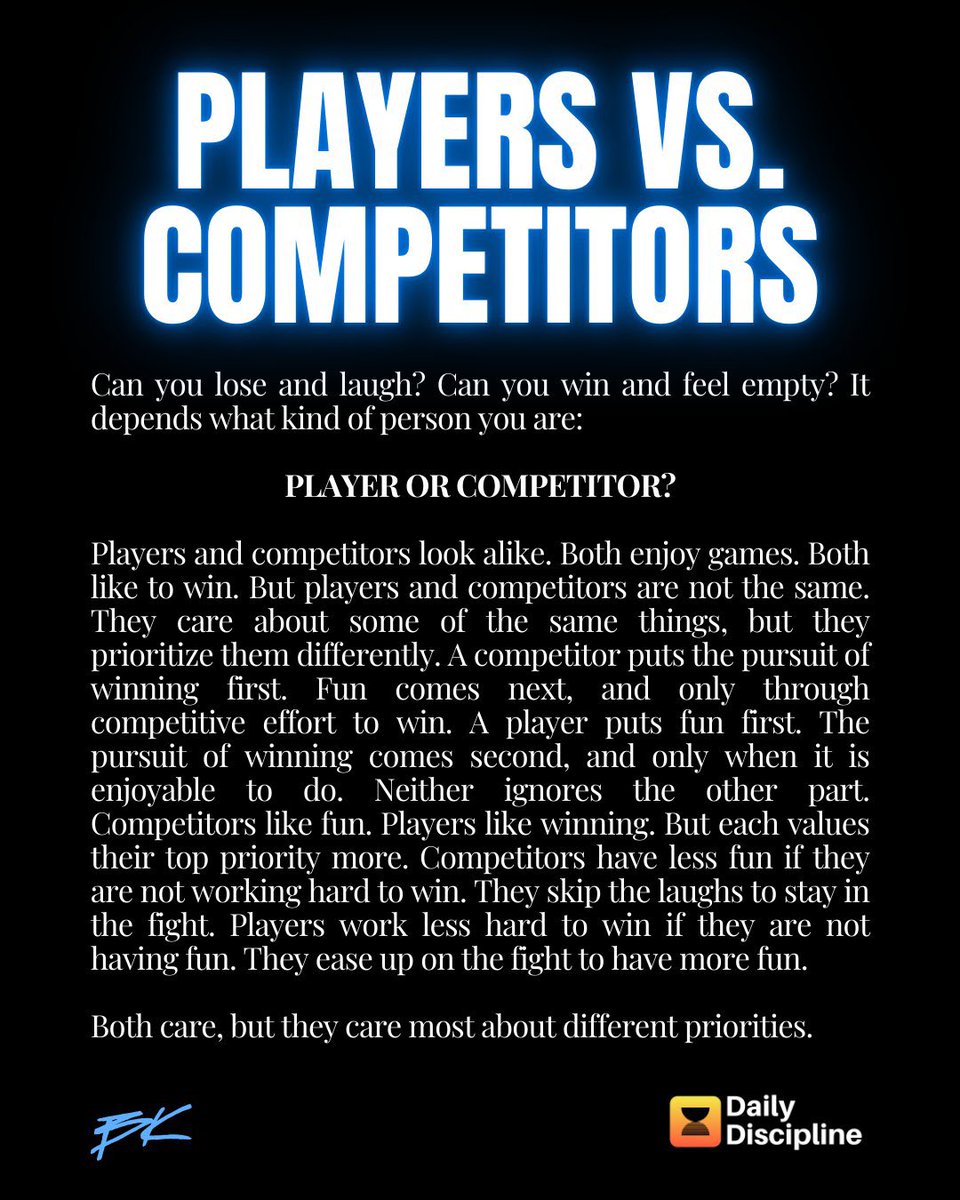Players vs. Competitors‼️‼️‼️

How would your coaches/teammates classify you? 

#Student1stAthlete2nd