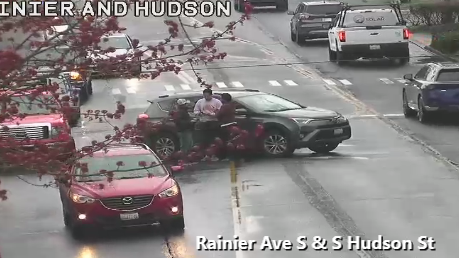 S Hudson Stのすぐ南にあるRainier Ave