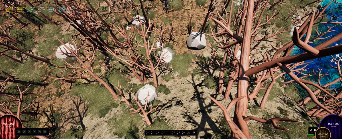 0xgamedev's tweet image. #indiegames bioms experimental templates for my survival omg rpg game #gamedev #screenshotsaturday