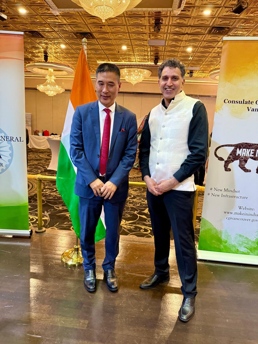 Attended Diaspora Day event hosted by the Consulate General of India in Vancouver <a href="/cgivancouver/">India in Vancouver</a> on March 15th. 

Indian Diaspora can play a crucial role in in building Canada 🇨🇦 India 🇮🇳 relations.