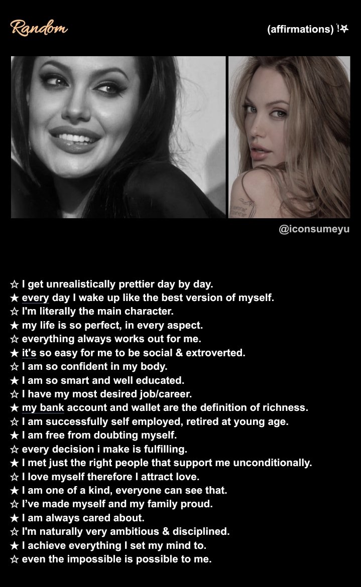 Iconsumeyu's tweet photo. random affirmations <3 https://t.co/lykM8Ti4Zd