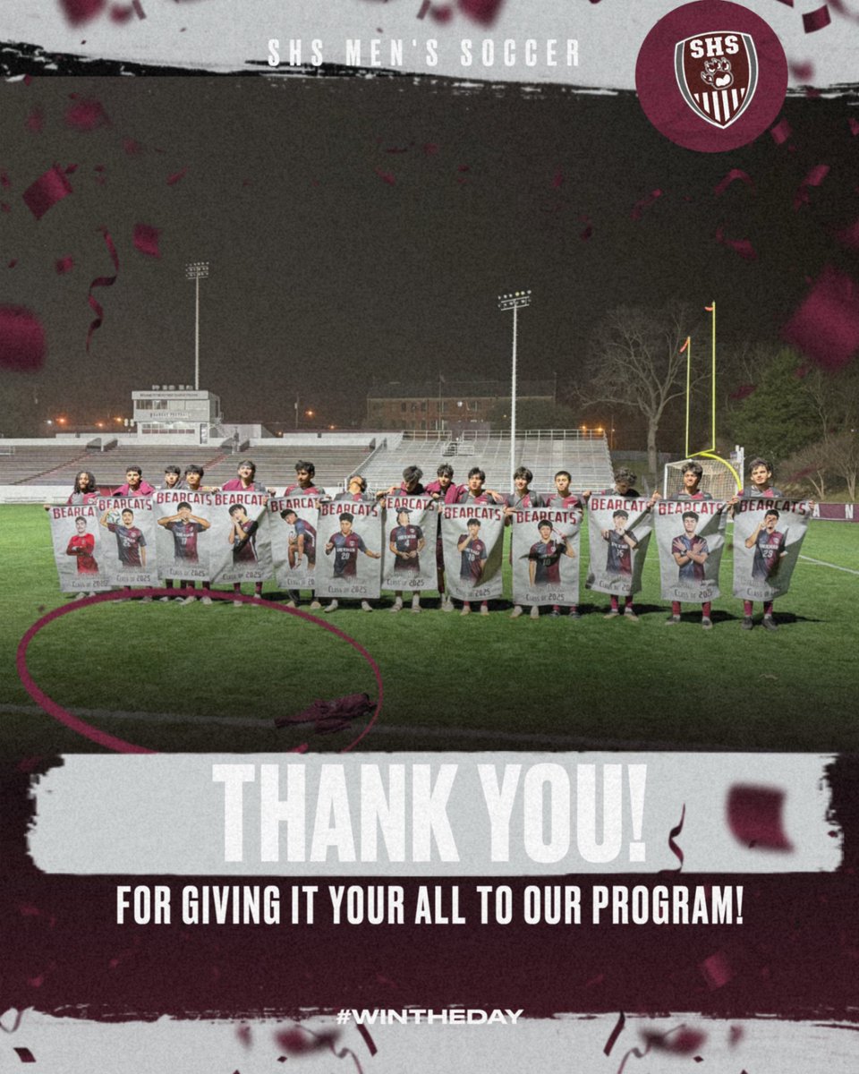 Your last match at Bearcat Stadium, I hope you cherish  the memories you created. 
To our seniors—thank you for your full commitment, dedication, and leadership. Your hard work and heart have set the standard for those who will follow in your footsteps.