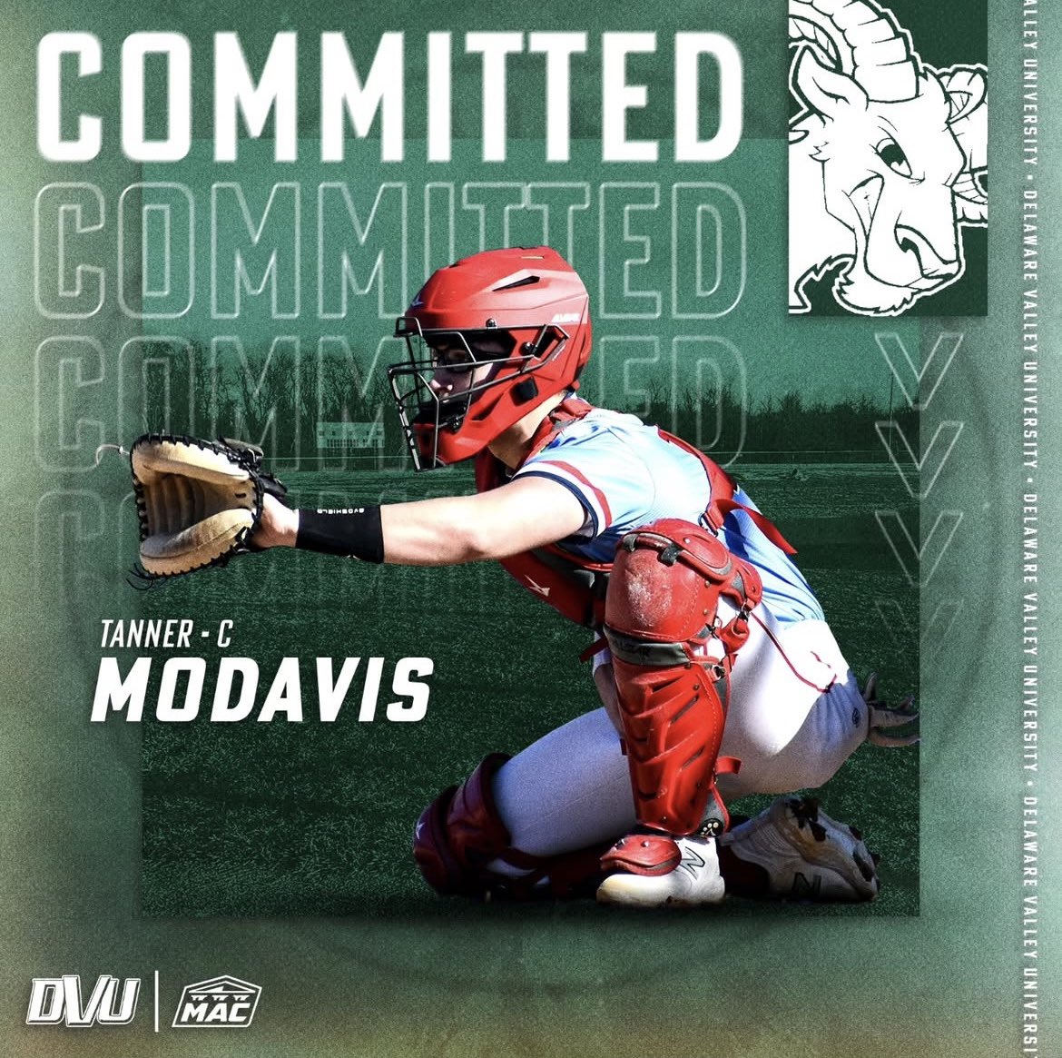 BaseballThorpe's tweet photo. Congratulations to Olympian senior C Tanner MoDavis on his commitment to DelVal https://t.co/ex8p9WaM0u