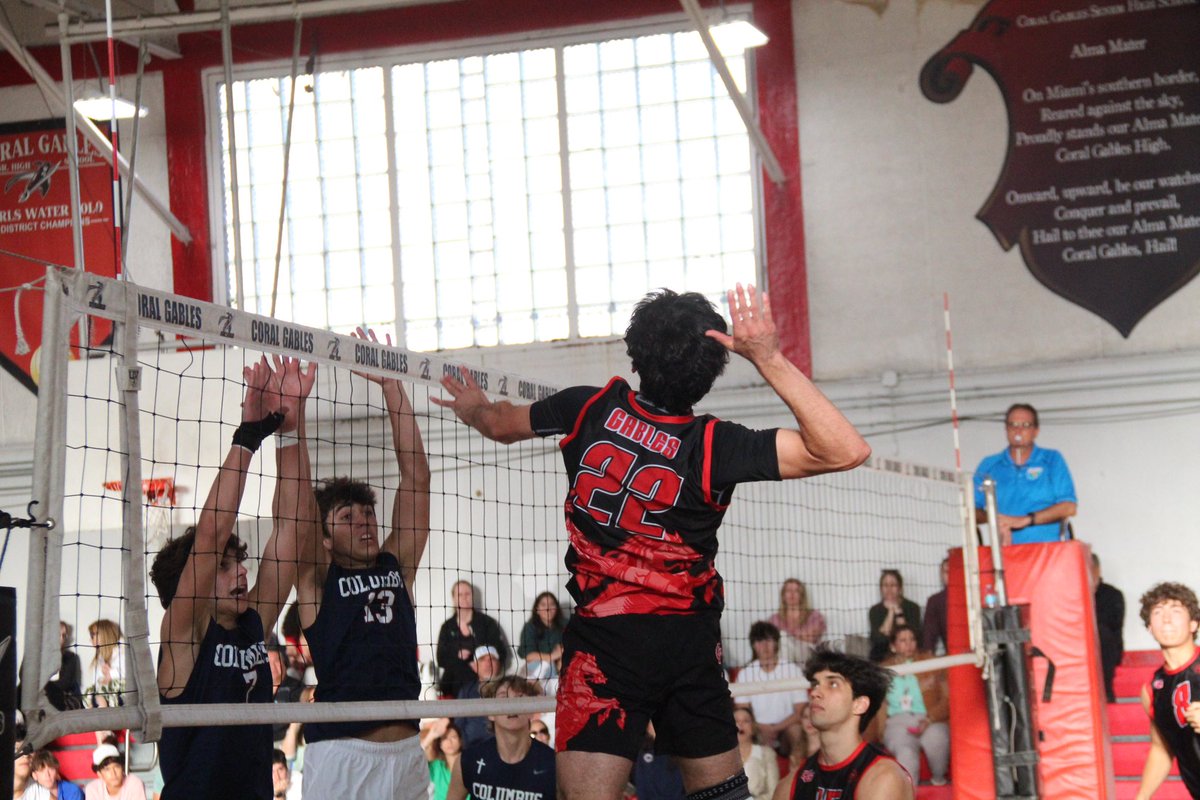 Today the Coral Gables Boys Volleyball Team played a home game against Columbus. With a nail-biting match, the boys ultimately lost a close game 2-3 however, had the best time on the court.
#whygables #cavalierathletics