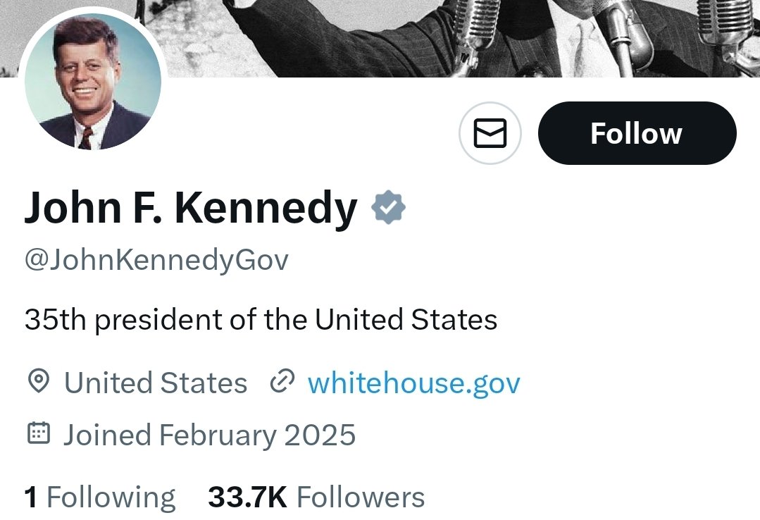 ShadowofEzra's tweet photo. A John F. Kennedy account on X, complete with a government check mark, has started posting cryptic messages just one day before 80,000 unredacted files are set to be released.

The account eerily promises that “all answers will be revealed tomorrow” and is speaking in the first person—leading some to wonder if it’s JFK himself.

"My fellow Americans, tomorrow Trump releases hidden files on my assassination. Let these truths unite us in pursuit of a stronger nation."