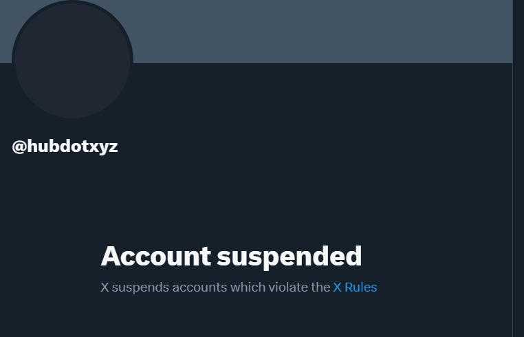 Hub account suspended.
Elon saw 159k comment &amp; was like wtf is this 🥲

Thanks for playing🤝