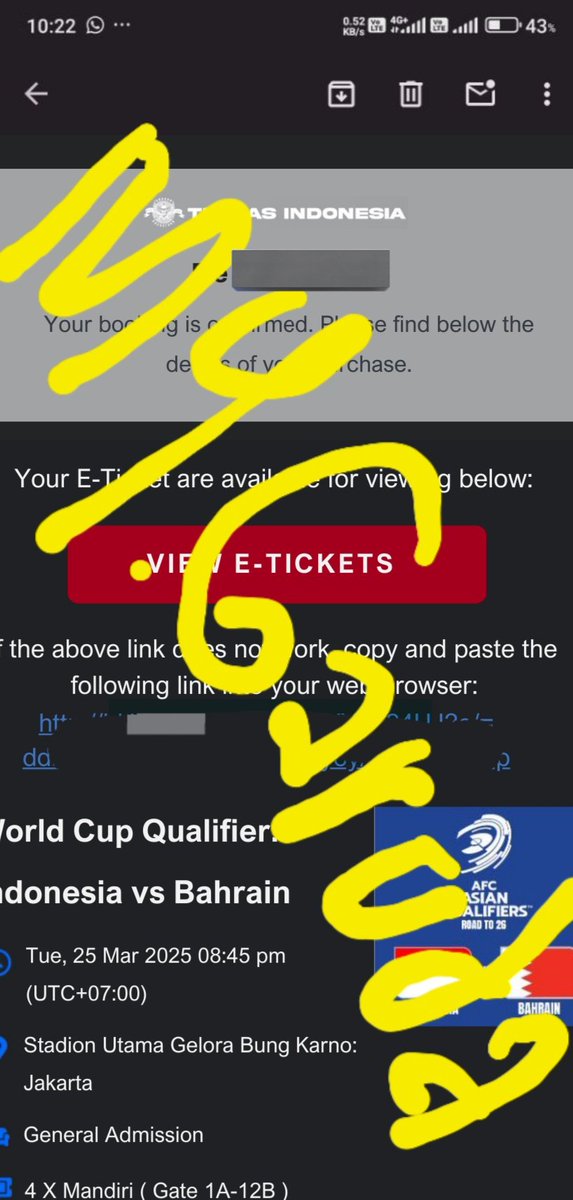 WTS TIKET TIMNAS INDONESIA tweet media