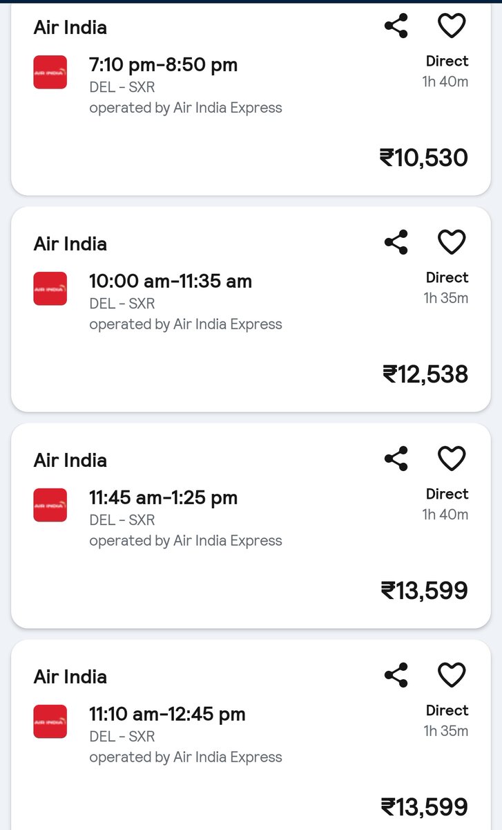 EactClasses's tweet image. Delhi to Sxr flight prices are soaring, yet the much-hyped Delhi-Srinagar train remains a distant dream. After multiple trial runs, why is there complete silence from the railways?

Where’s the taxpayers&apos; money going? How long will we be looted by travel agents? @AshwiniVaishnaw