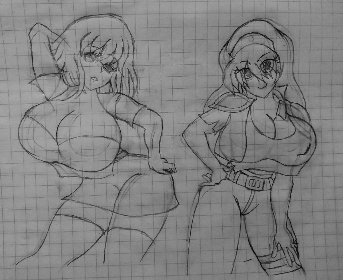 NintenArts2's tweet photo. Un dibujo de una OC de mi amigo @LegArt355 
Su nombre es Ada (izquierda)

Junto a mi propia OC, Lucile (derecha) https://t.co/hkGq05aWs2
