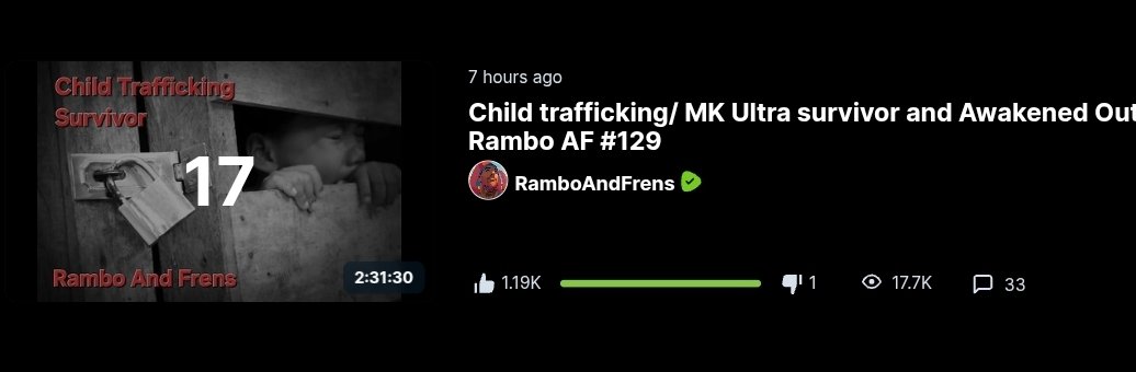 RamboAndFrens's tweet photo. 17.7k views.
17th spot on the Rumble leader board.
Amazing interview.
https://t.co/882TLwfilU https://t.co/sNpJbLwWcR