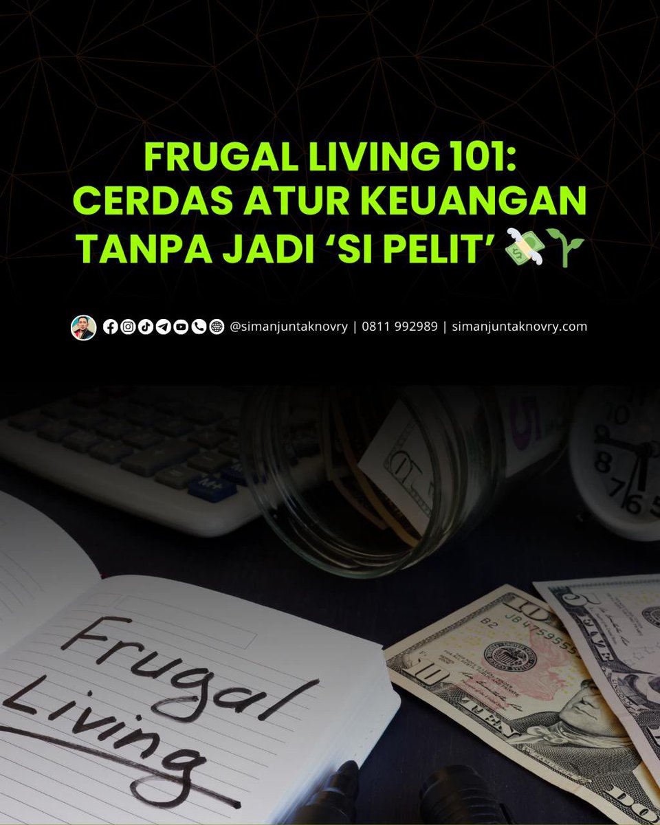 novry's tweet photo. Gaes, tahu nggak sih apa itu frugal living? Gaya hidup frugal adalah tentang kecerdasan mengatur keuangan dengan memaksimalkan nilai dari setiap rupiah yang kamu keluarkan - https://t.co/6yUVpqJPVa

Salam #HidupTenangSenang
https://t.co/5zs0yRQJCB
https://t.co/QzqJIzx6We https://t.co/09DTqgPeop