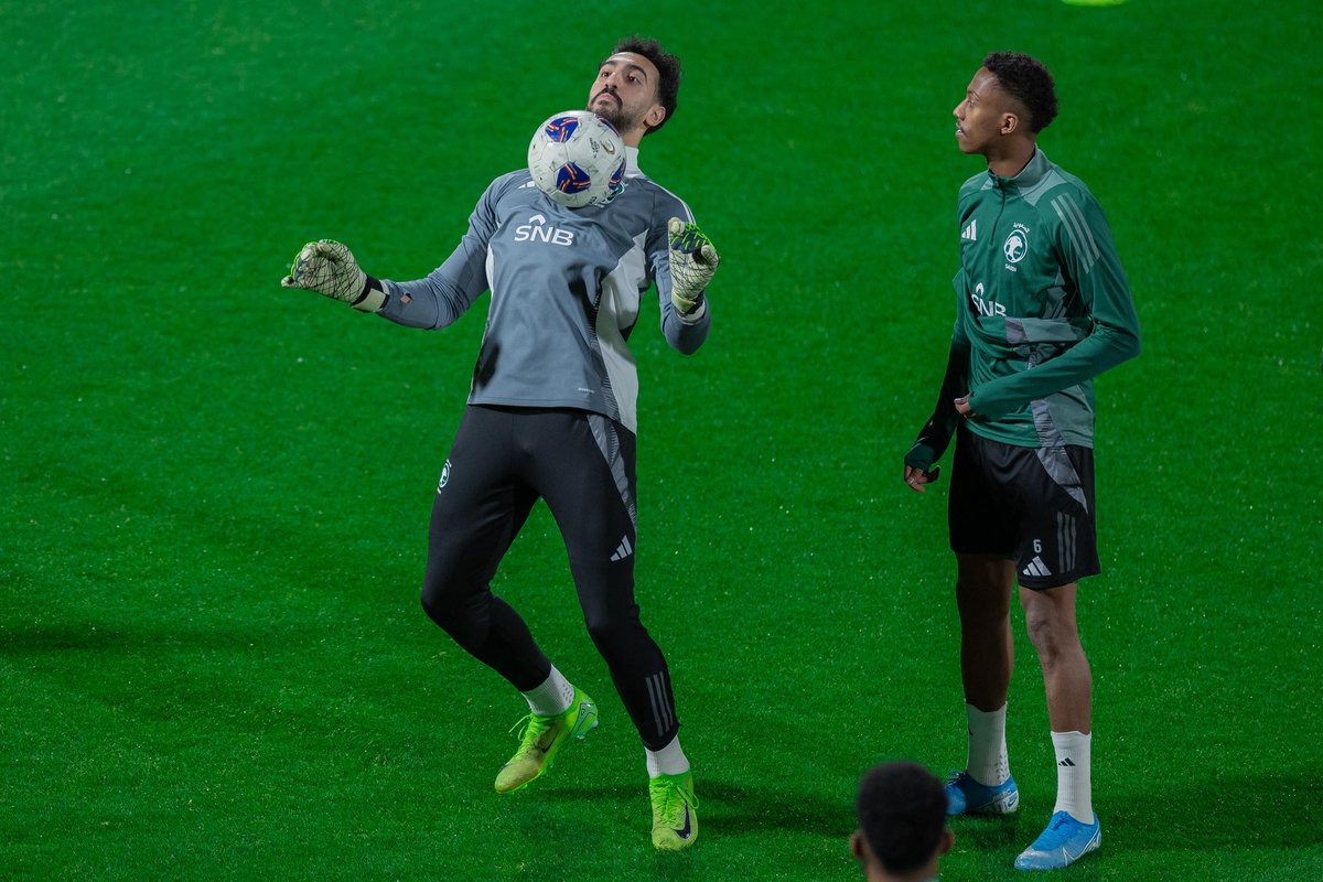 بسم الله وتوكلنا على الله 💚🦅<a href="/SaudiNT/">المنتخب السعودي</a>