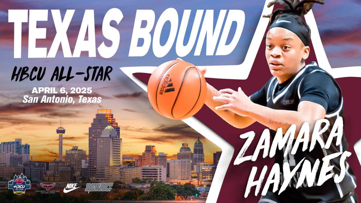 🏀ALL-STAR🏀

Zamara Haynes has been named to the first ever women's basketball HBCU All-Star Game!

Haynes led the Hawks in scoring, assists and minutes played this season and was named All-MEAC Second Team!

Full story: umeshawksports.com/news/2025/3/17…

#HawkPride | #SoarAboveandBeyond