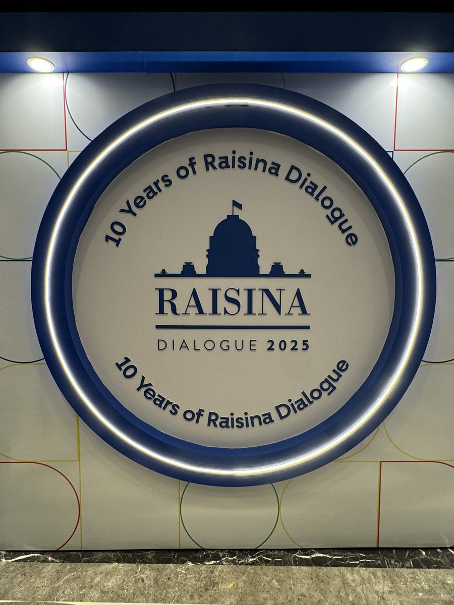 Eleanor Shiori Hughes (@elleshii) on Twitter photo “10 is a good number & Raisina is 10 today.” - <a href="/samirsaran/">Samir Saran</a>
Many thx to <a href="/raisinadialogue/">Raisina Dialogue</a> for the incredible programming so far. I’m so glad to have reunited w/ many old friends & colleagues alike. #RaisinaDialogue2025 “10 is a good number & Raisina is 10 today.” - <a href="/samirsaran/">Samir Saran</a>
Many thx to <a href="/raisinadialogue/">Raisina Dialogue</a> for the incredible programming so far. I’m so glad to have reunited w/ many old friends & colleagues alike. #RaisinaDialogue2025