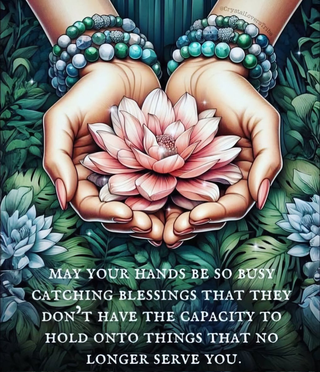 jaynielea's tweet image. May your hands be so busy catching blessings that they don't have the capacity to hold onto things that no longer serve you. 🩷