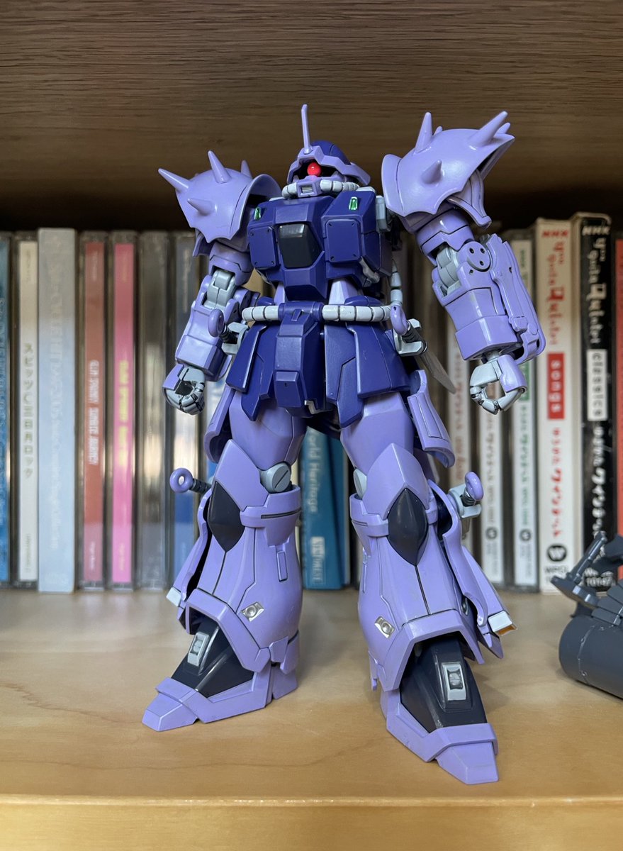 kt5656's tweet image. 【WIP】HGイフリートナハト
仮組み後にずっと放置してたイフリートナハト、一先ず塗装まで完了🫡
あとはまったりデカールとトップコートに進みます。

#色変えロマン 
#ガンプラ
#イフリートナハト
#筆塗り全塗装