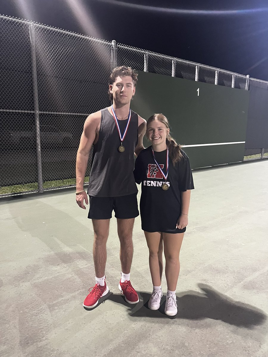 HuffmanTennis's tweet photo. 2025 HUFFMAN TENNIS FUNDRAISER WINNERS!
🥇Dylan Hayes &amp; Grayson Hayes 
🥈Ella Soileau &amp; Grey Soileau
Thank you to everyone that came out! A lot of fun and some good matches! https://t.co/EQT6yJJlXG