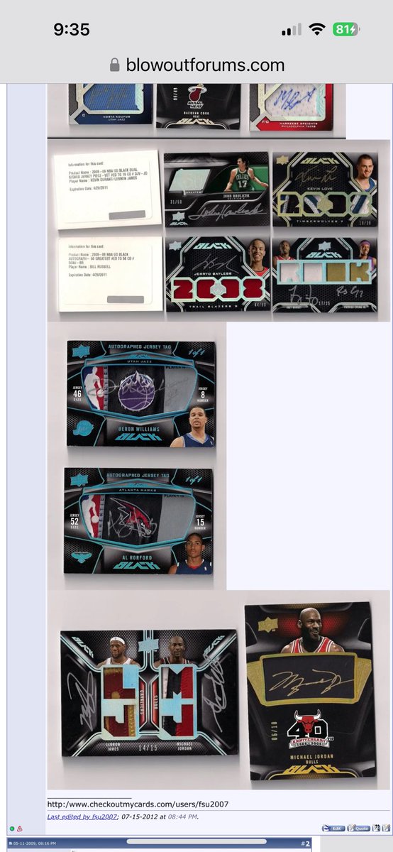 fsu2007's tweet photo. @NoFloCards Here’s some more pain. I opened 8 boxes of ud black. https://t.co/tu24uzeKtm