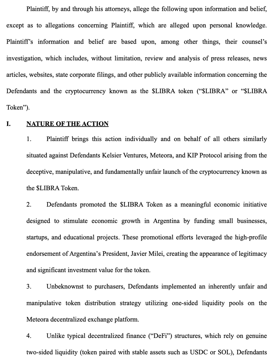 Tonight, our firm filed a class action complaint in the Supreme Court of  New York on behalf of our client. We allege that Kelsier, KIP, Meteora, and  related parties orchestrated an unfair
