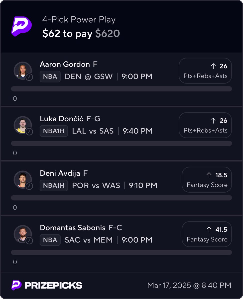 FollowOfficial's tweet photo. #RT &amp; #LIKE if this 🔟❎ ‼️ i got some guapo for us $60 my entry fee to one person #CASHAPP 
.
.

Copy my PrizePicks lineup using this link: 
https://t.co/YznXMT2LAs https://t.co/ukyC5vvtxk