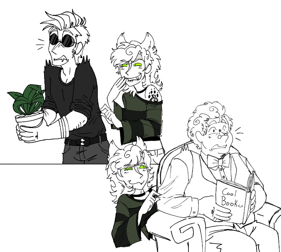 (Inefabble family au) 
Saint Patrick's day☘️
#GoodOmens #IneffableParents