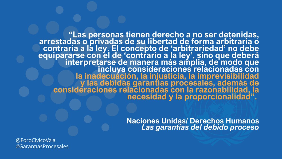 #17marzo La Convención Americana sobre DDHH establece que toda persona tiene derecho a un debido proceso: entre otras cosas, derecho a ser juzgado dentro de un plazo razonable, a tener medios necesarios para preparar su defensa, a no ser sometido a tratos crueles o degradantes.