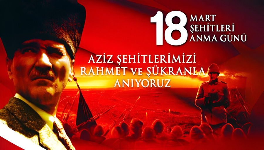 18 Mart Çanakkale Zaferi ve Şehitleri Anma Günü kutlu olsun! 🇹🇷
Gazi Mustafa Kemal Atatürk, silah arkadaşları ve tüm şehitlerimizi rahmet ve minnetle anıyoruz..