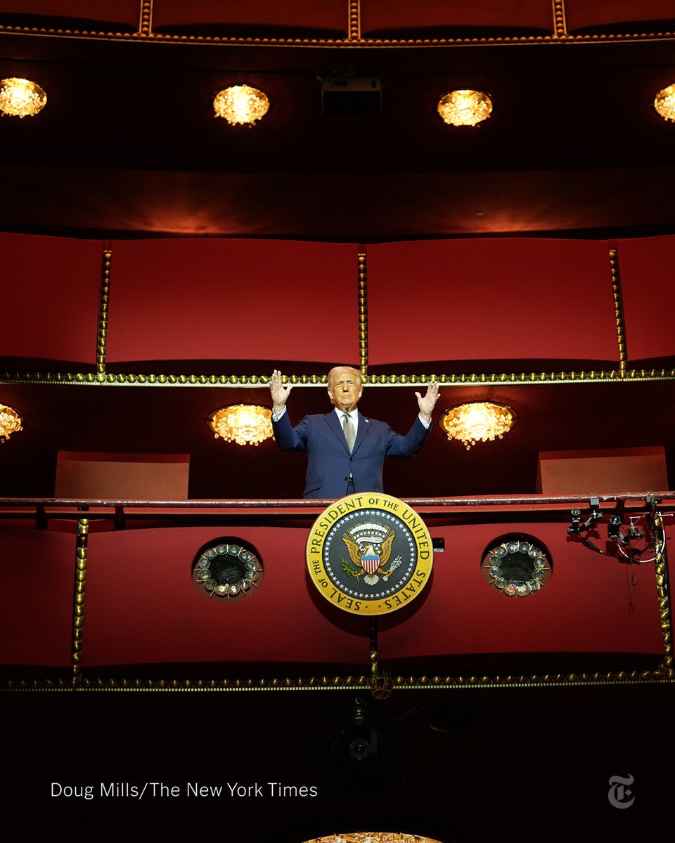 Trump’s strutting around the Kennedy Center like he’s goddamn royalty, slapping up a portrait of himself like he owns the joint. He even had the balls to plaster the presidential seal on the balcony, so every poor bastard looking up has to stare at his smug face like he’s some