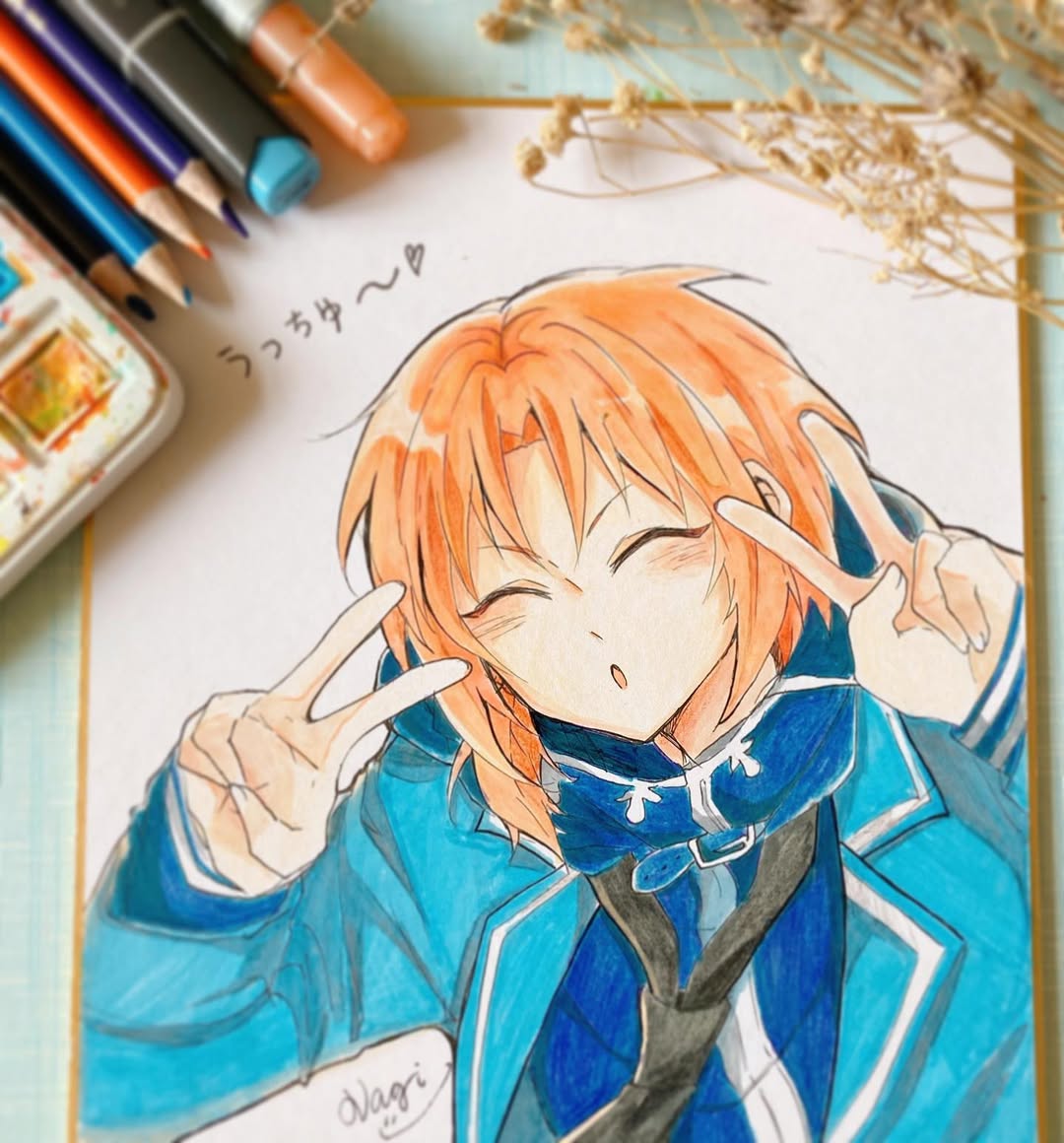 jpmercs2's tweet photo. うっちゅ～😚
。
。

#follow #hkig #插畫 #香港插畫 #drawing #hkillustrator #paint #painting #Watercolour #art #artist #anime #animeart #artistsoninstagram #artwork #sketch #手描き
#描いてみあ 
#artwork #sketch #手描きイラスト  描述いo #この子 まじ可愛い https://t.co/S9AB9bIGEo