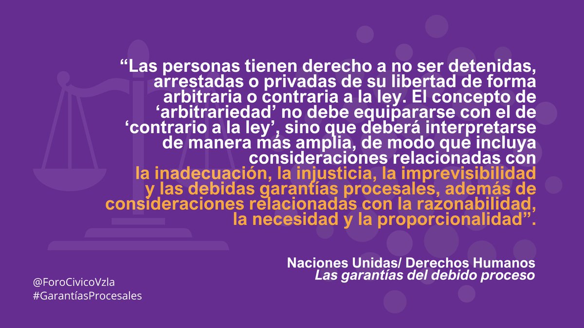 #17marzo El derecho internacional subraya que toda persona que enfrenta un proceso administrativo, judicial o de otra índole debe poder defenderse adecuadamente. El DEBIDO PROCESO remite a las condiciones mínimas que aseguran la protección de la persona y su acceso a la justicia.