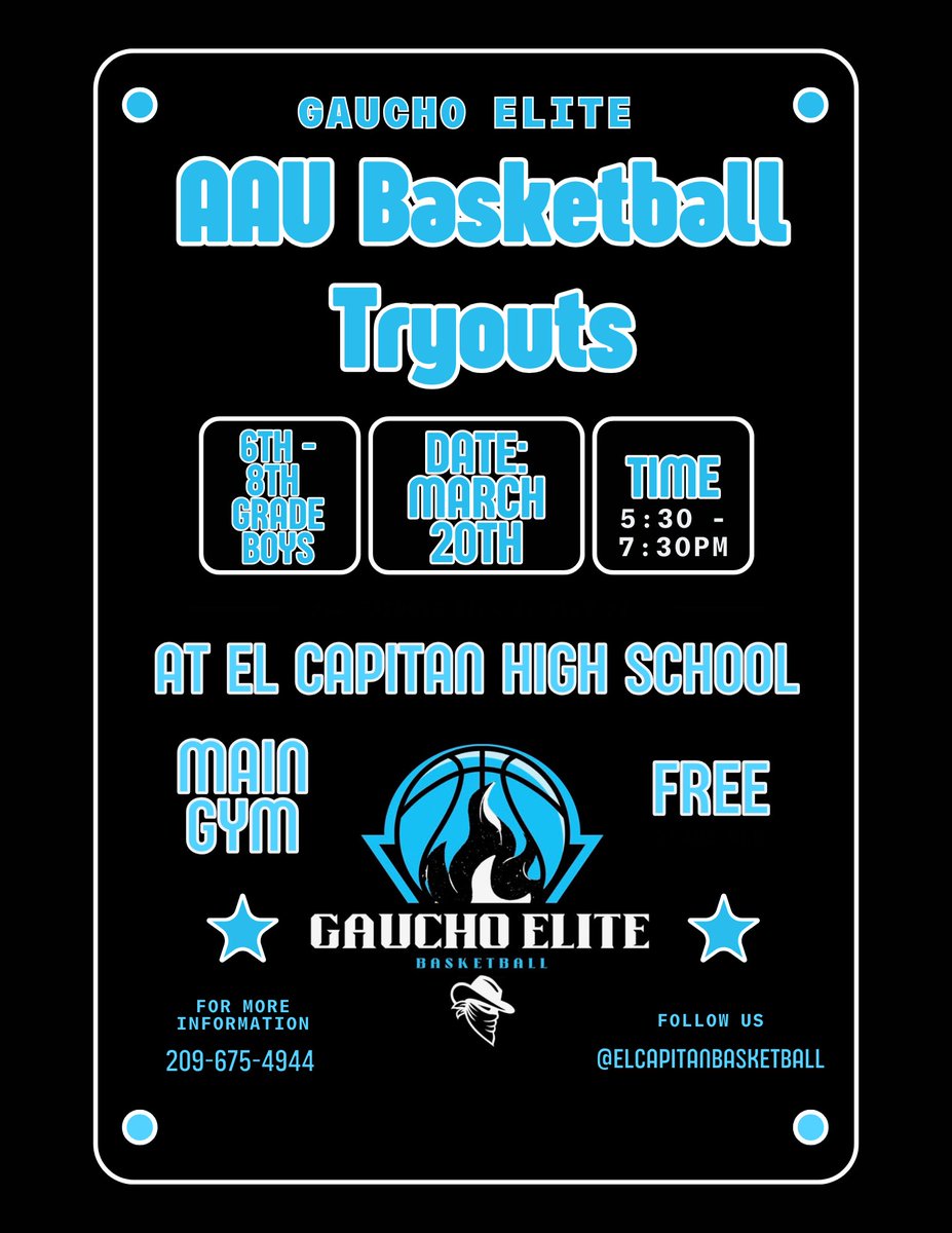 Gaucho Elite tryouts this Thursday. Contact me for more information🏀