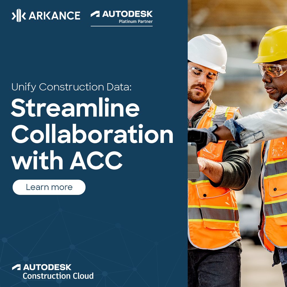 See how the adoption of Autodesk Construction Cloud and Docs empower you with a cloud-based solution.

Learn more: bit.ly/4bXdWV0

#ACC #Design #Construction #Autodesk #ARKANCE