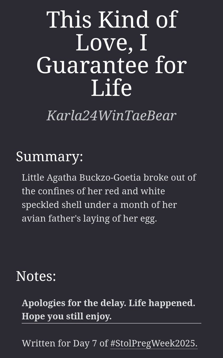 This Kind of Love, I Guarantee for Life
#HelluvaBoss #HelluvaBossAU #StolitzAU #Stolitz #StolpregWeek2025 <a href="/StolpregWeek/">Stolpreg Week</a> 

Day 7 - A few years later

Link 🔗 archiveofourown.org/works/63945112