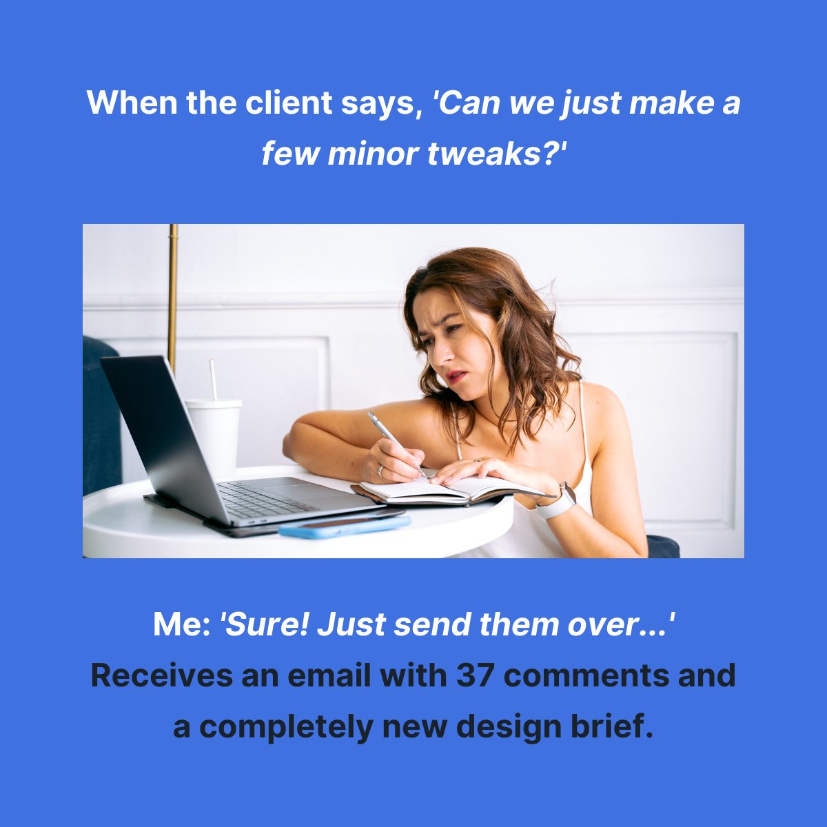 bugherd's tweet image. Before BugHerd, client feedback felt like this… 😵‍💫

#WebDesign #ClientRequests