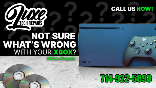 LuxeTechRepairs's tweet image. Having trouble with your Xbox disc drive? 🎮🔧 If it&apos;s not reading games, showing disc errors, or having tray issues, Luxe Tech Repair in Anaheim Hills, Orange County has you covered. We’ll fix it fast and get your console back in action! Contact us today! #XboxRepair