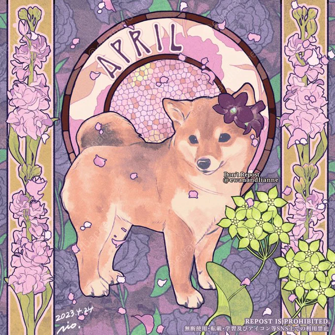 初めまして、イラストレーターのRioと申します 動物+Q型様式(ミュシャ風)のイラストが描けます!アスペクト比からご予算、納期まで柔軟に対応いたします。 もしご興味あれば、HPに作品をまとめていますのでご覧いただけたら大変嬉しいです!