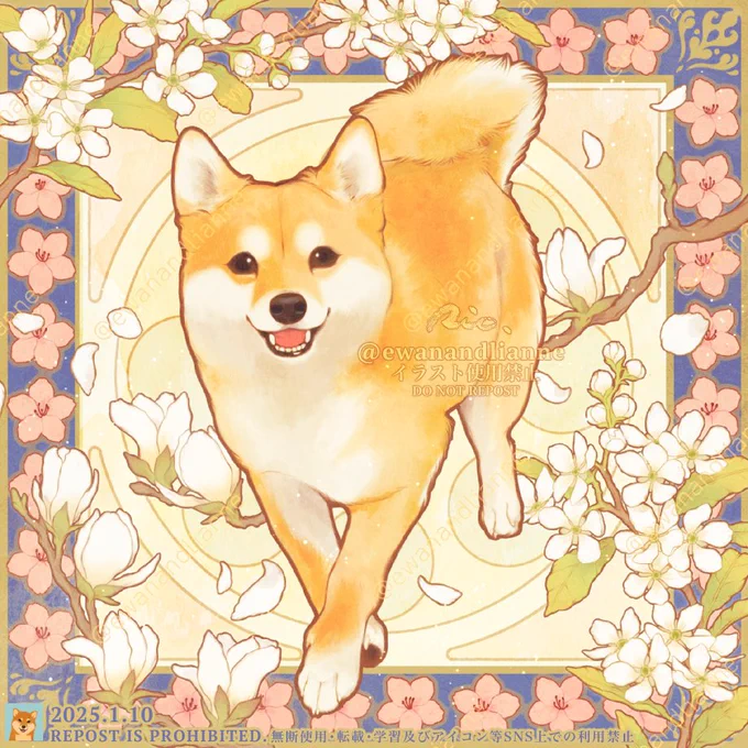 初めまして、イラストレーターのRioと申します 動物+Q型様式(ミュシャ風)のイラストが描けます!アスペクト比からご予算、納期まで柔軟に対応いたします。 もしご興味あれば、HPに作品をまとめていますのでご覧いただけたら大変嬉しいです!