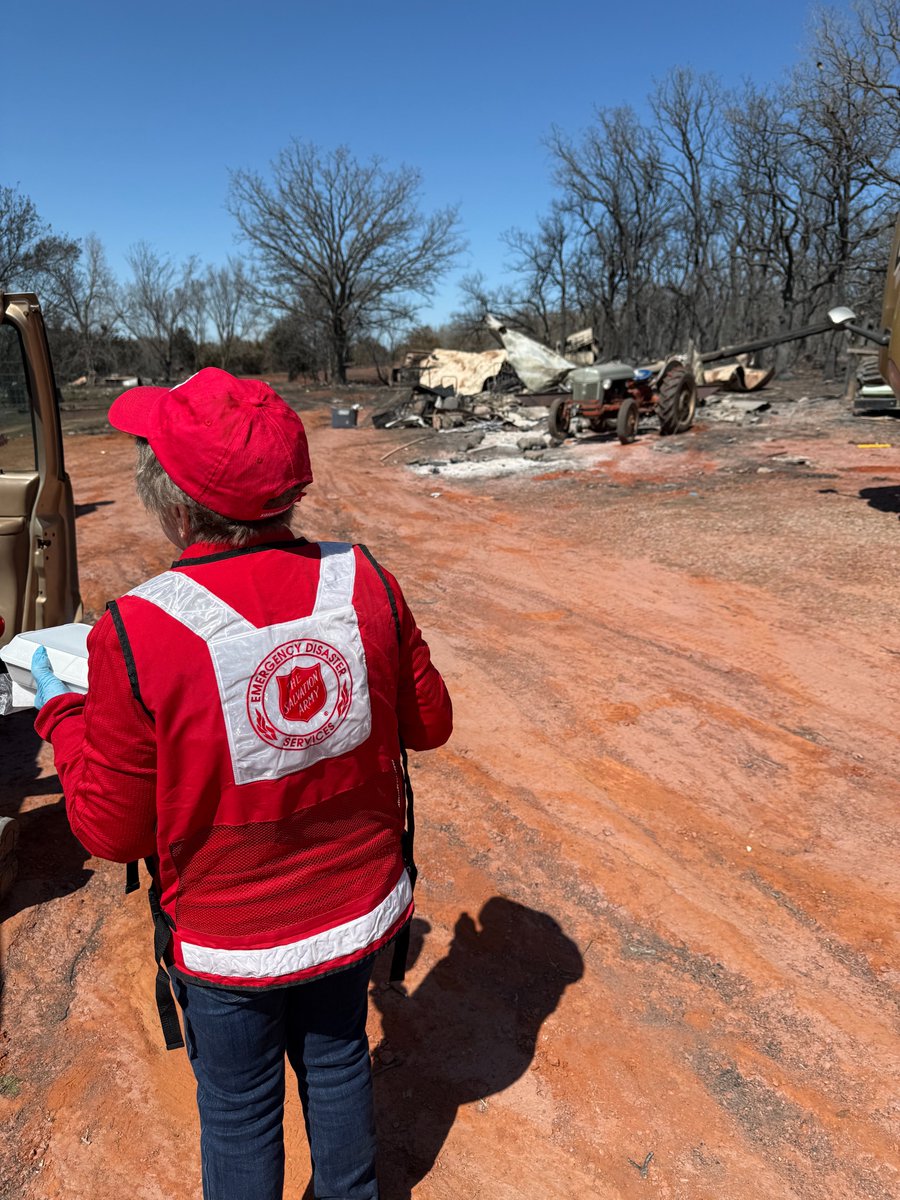 The Salvation Army responded to the devastating wildfires in Oklahoma.  bit.ly/3XWuJ4O