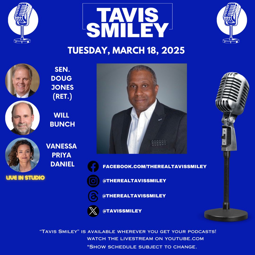 tavissmiley's tweet photo. #kbla1580 #unapologeticallyprogressive #tavissmileyshow #tavissmiley #realtavissmileyshow #dougjones #willbunch #vanessapriyadaniel #unrigthegame #newbookalert #philadelphiainquirer #bloodysunday #wheredowegonext #trendingtopics https://t.co/3WNY7bjLG5