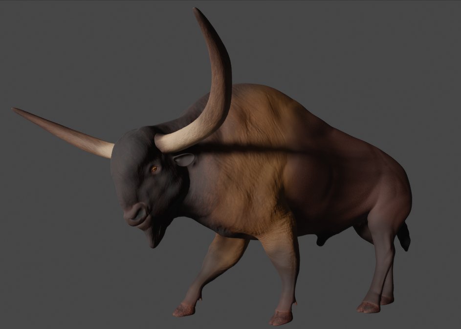Abrahamdinofan5's tweet image. (My first mammal 3D model)
Bison latifrons