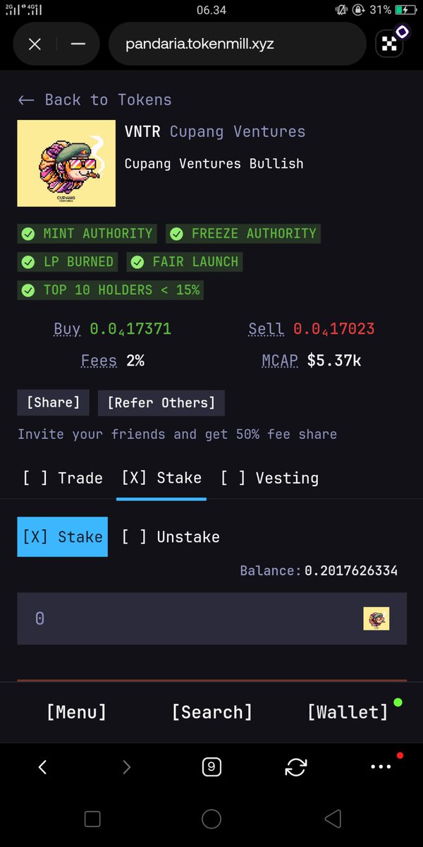 pandaria.tokenmill.xyz/?r=Huyyu

Beli koin micin + Staking dengan Apr Tertinggi