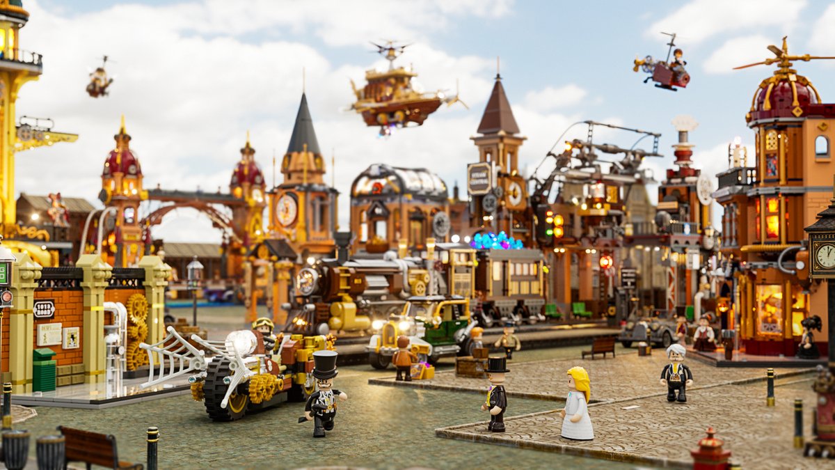 LUMIBRICKS_REAL's tweet image. Step into the shadows of a world where gears grind against the night sky. Welcome to the realm of Steampunk.

#funwhole #bricks #toyblocks #lights #toys #steampunk #gear #victorianrra #industrialrevolution #vintagecar #moc #afol #afob