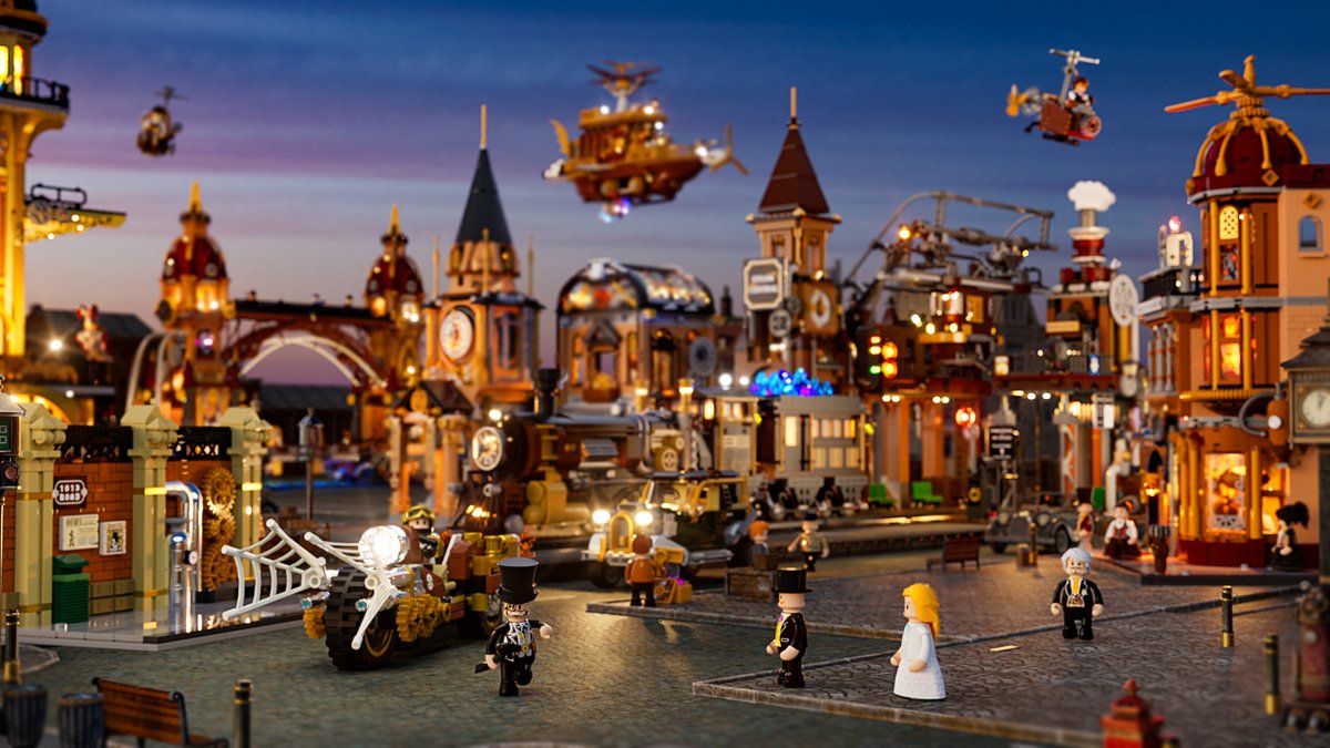 LUMIBRICKS_REAL's tweet image. Step into the shadows of a world where gears grind against the night sky. Welcome to the realm of Steampunk.

#funwhole #bricks #toyblocks #lights #toys #steampunk #gear #victorianrra #industrialrevolution #vintagecar #moc #afol #afob