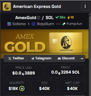 MafiaMemecoin's tweet photo. #AmexGold / $SOL
CA : 2JXy7ERt2bK63xmNSMLk35jkfe1MFH6gc3Wukrjxpump
MC : 40K
🔗 TG Chanel: https://t.co/VGZrCTh0Df
🤖 BUY TOKEN: https://t.co/vFkdkJj3xE
$ETH $XRP $SOL $BNB $DOGE $ADA $TRX $LINK $AVAX $SUI $WBTC $XLM https://t.co/XuKGZMqgco