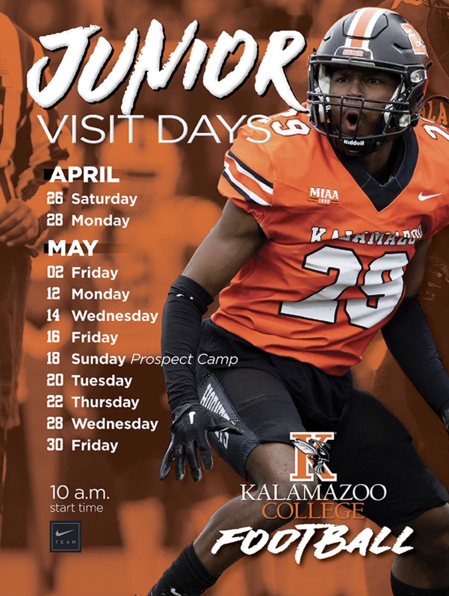 Treyton Myers ‘26 (@treytonmyers4) on Twitter photo I’ll be in Kalamazoo May 16th! Thank you <a href="/CoachPuckKzoo/">Andrew Puckett</a> for the invitation. 🔥
<a href="/PrepRedzoneMI/">Prep Redzone Michigan</a> <a href="/MIexposure/">Michigan exposure</a> <a href="/OJW_Scouting/">PrepRedzone Oliver</a> <a href="/SBLiveMI/">Michigan High School On SI</a> I’ll be in Kalamazoo May 16th! Thank you <a href="/CoachPuckKzoo/">Andrew Puckett</a> for the invitation. 🔥
<a href="/PrepRedzoneMI/">Prep Redzone Michigan</a> <a href="/MIexposure/">Michigan exposure</a> <a href="/OJW_Scouting/">PrepRedzone Oliver</a> <a href="/SBLiveMI/">Michigan High School On SI</a>
