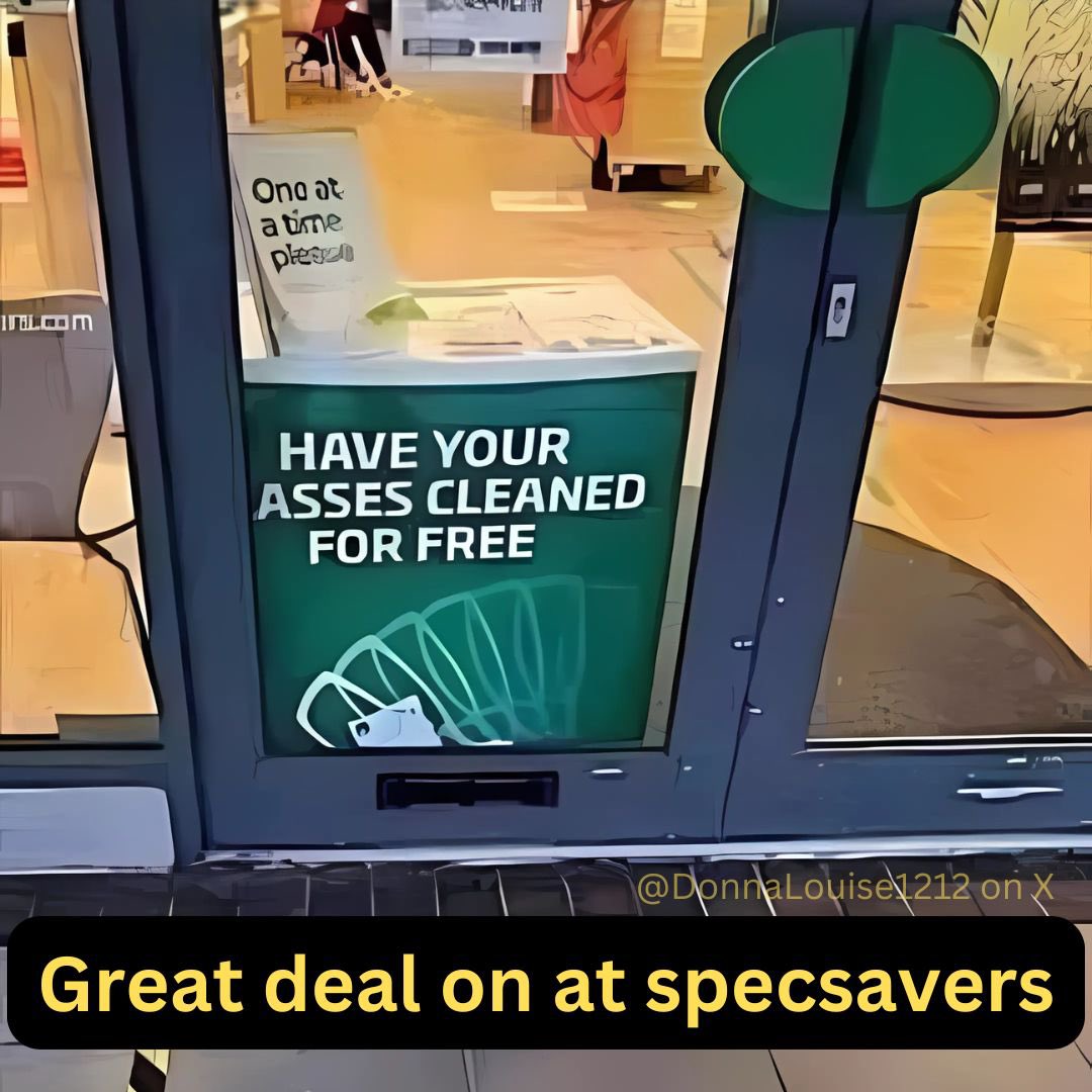 toobaffled's tweet photo. Itchy Bum?
Should have gone to Specsavers 🤓 https://t.co/RO81ti4eVj
