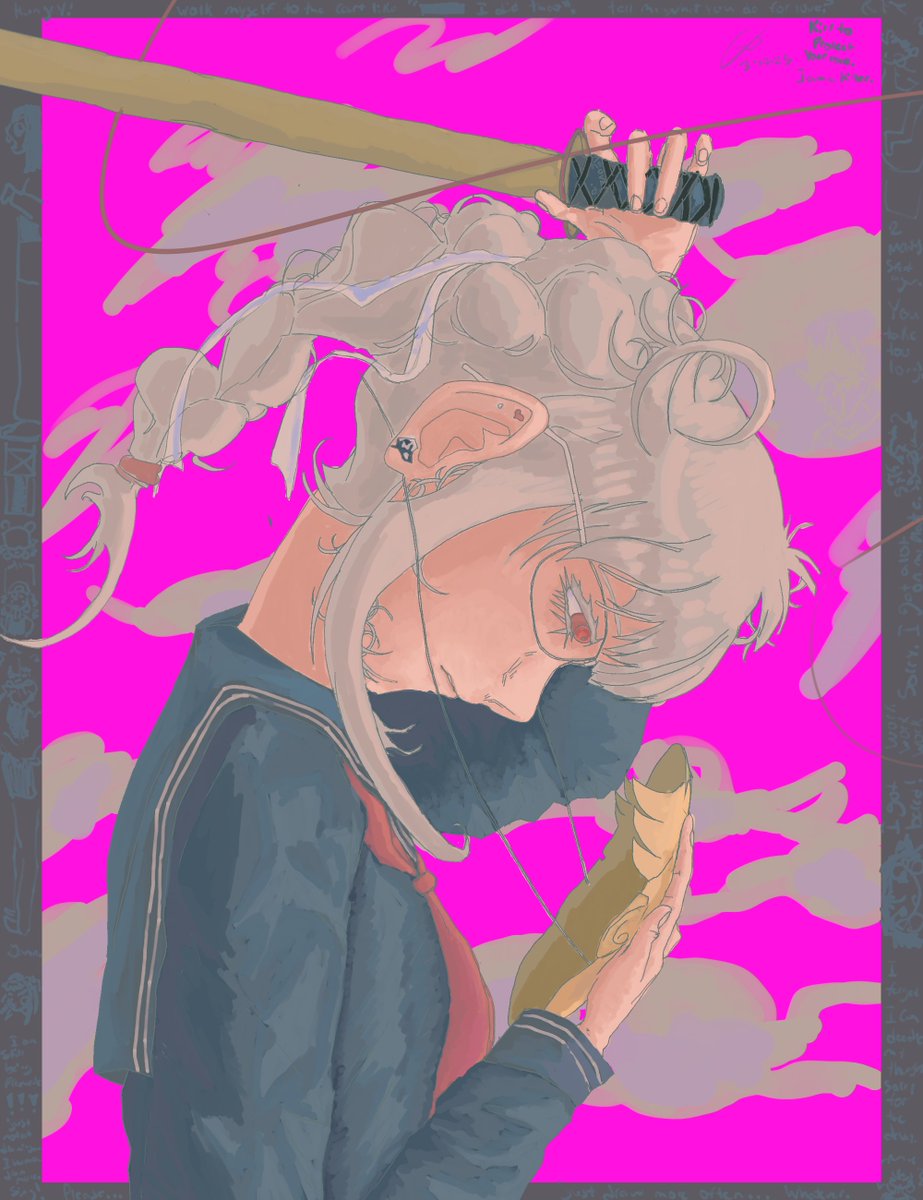 Super_Buuuu's tweet photo. Peko Pekoyama. I have been slacking off heavily recently. Maybe I should try to finally study? I dunno. https://t.co/qSqoUzDSGB