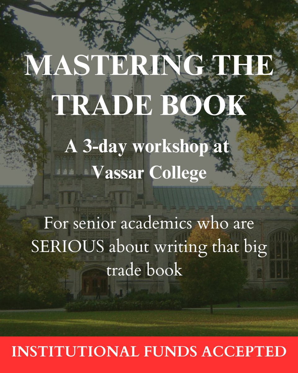 Join us this summer for an exclusive, three-day national retreat designed for senior academics who are SERIOUS about writing that big trade book – and don’t have time to waste.

Learn more and sign up: lnkd.in/eMYhSGKp